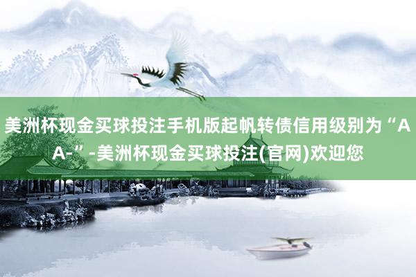 美洲杯现金买球投注手机版起帆转债信用级别为“AA-”-美洲杯现金买球投注(官网)欢迎您